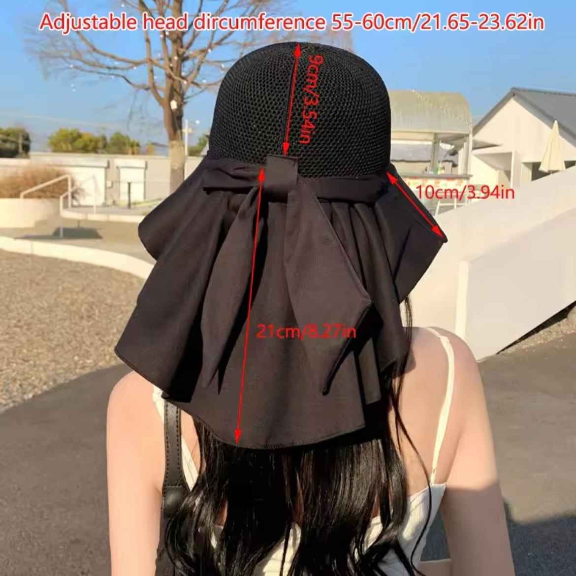 リボンサンシェードハット