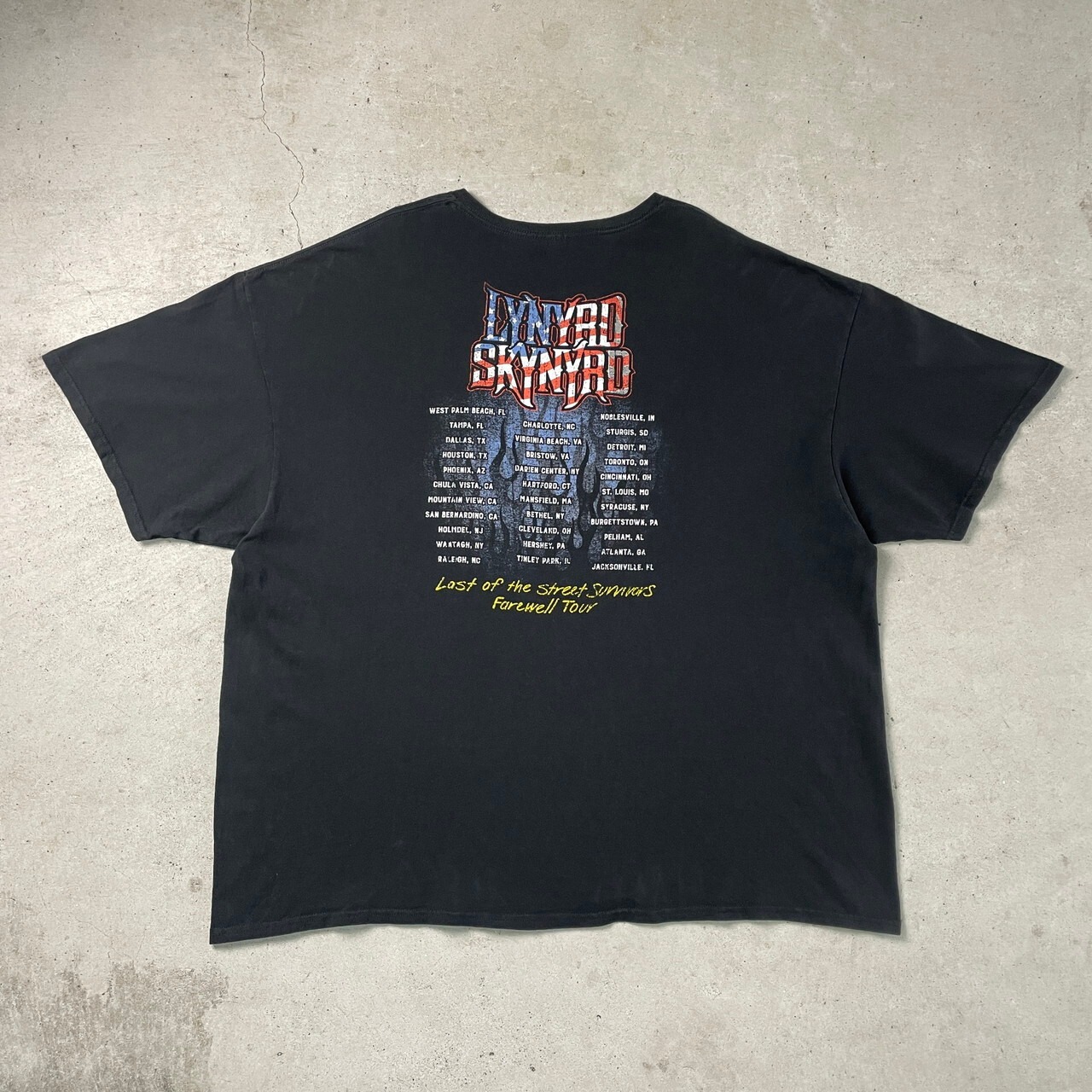 lynyrd skynyrd レーナードスキナード ツアー バンド Tシャツ メンズ 