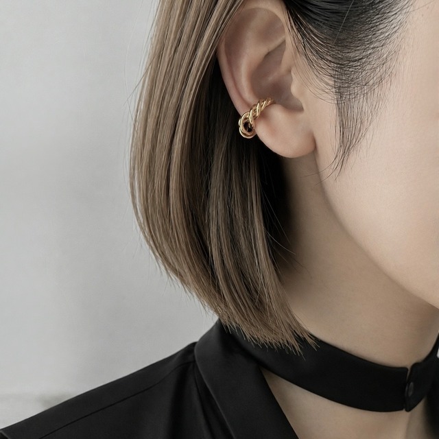 stainless steel ear cuff ステンレスイヤーカフ