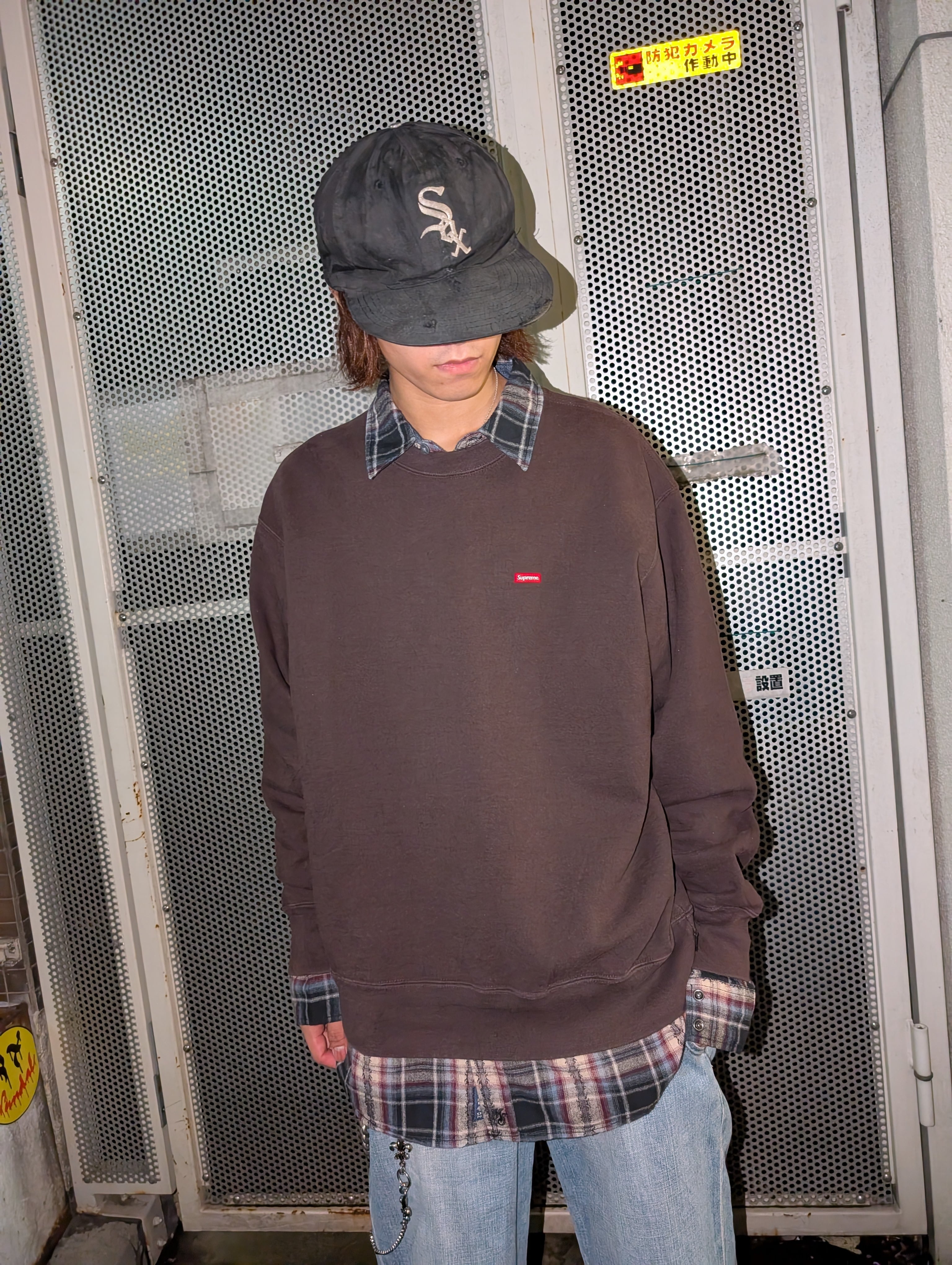 "SUPREME" mini box logo sweat / made in CANADA