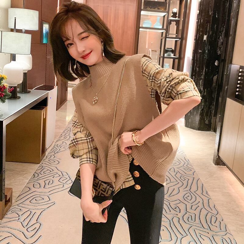 バックニットセーター シャツ セット MIUCO94072546467