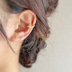 【JORIE】2way ＊asterisk Ear cuff