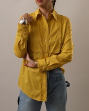 Yves Saint Laurent - Rive Gauche / Yellow Bib Shirt