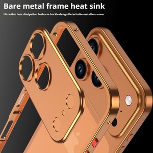 ◆iPhone 17/Pro/Pro Max/Air◆ Lock Metal Frame + Camera Cover Case / ロック メタルフレーム + カメラ カバー スマホケース