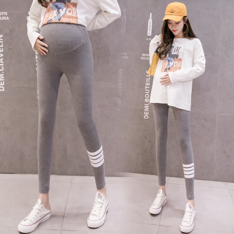 【新作】【送料無料】 女性の妊娠中の服スタイリッシュな綿のレギンスストレッチ調節可能な弾性ウエストの服妊娠中の女性のマタニティパンツ コットン エラスティック 伸縮 アジャスタブル AL expec355236969130