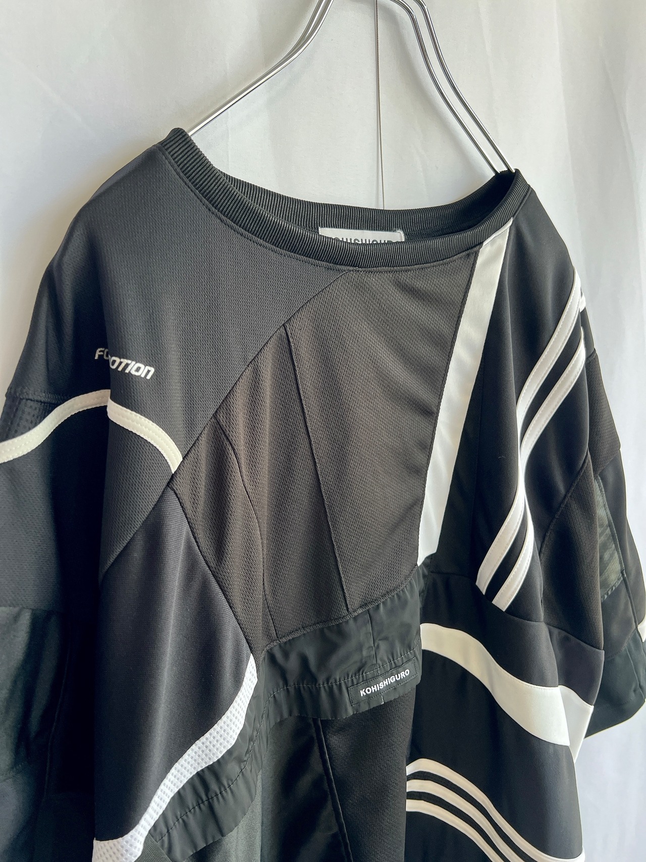 【KOH ISHIGURO】【オーダーのみ】"再構築" REMAKE big silhouette LINE patchwork T-shirts - 4