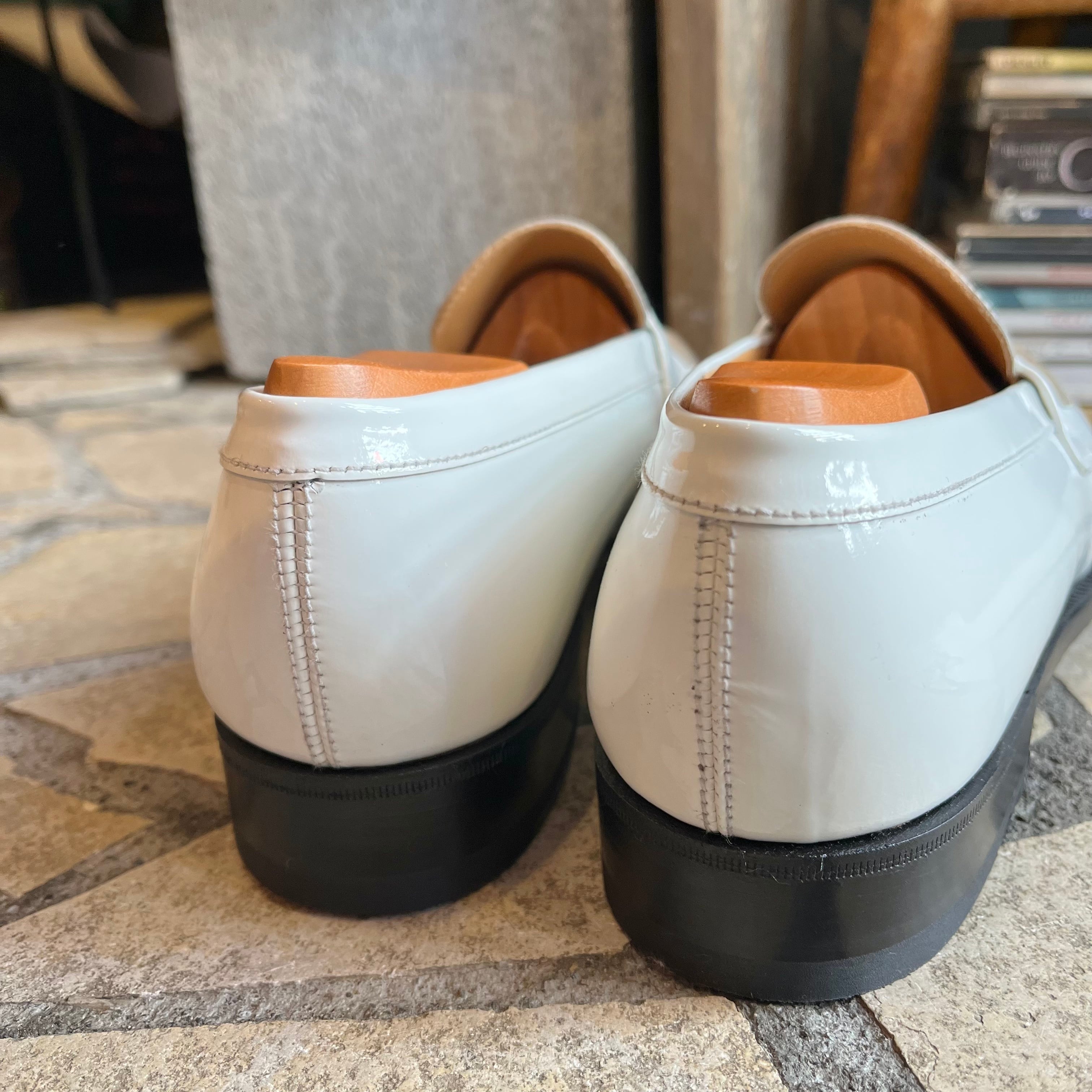 JM WESTON ladies patent leather white size 5D ジェイエム ウエスト