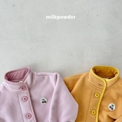 韓国子供服 / 26Autumn / 〖取寄〗milkpowder / パフフリースジャンパー / 女子服 *XS~JS*