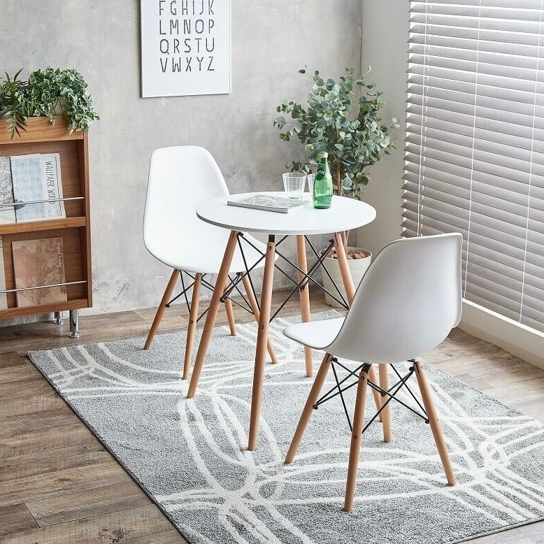 カフェテーブル +チェア2脚 3点セット