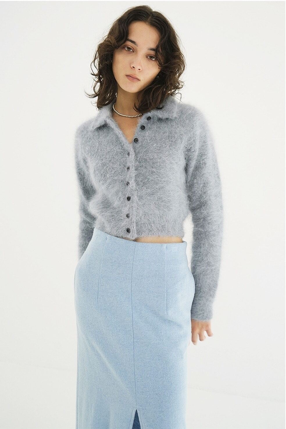 CLANE(クラネ) ANGORA SHORT KNIT CARDIGAN | サウスオレンジ｜メンズ