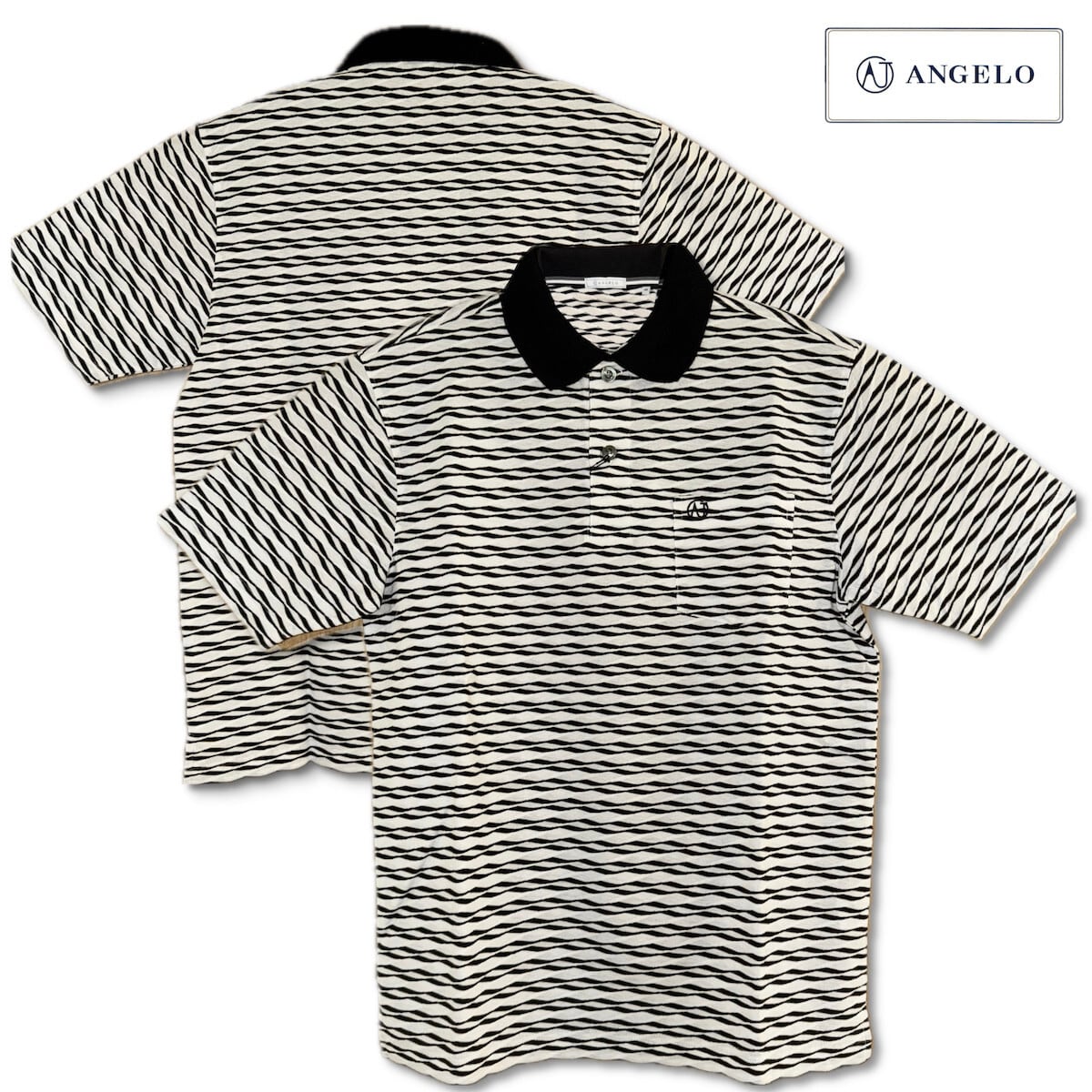 アンジェロのポロシャツです セール 30%OFF ANGELO アンジェロ 長袖 ポロシャツ メンズ 春夏