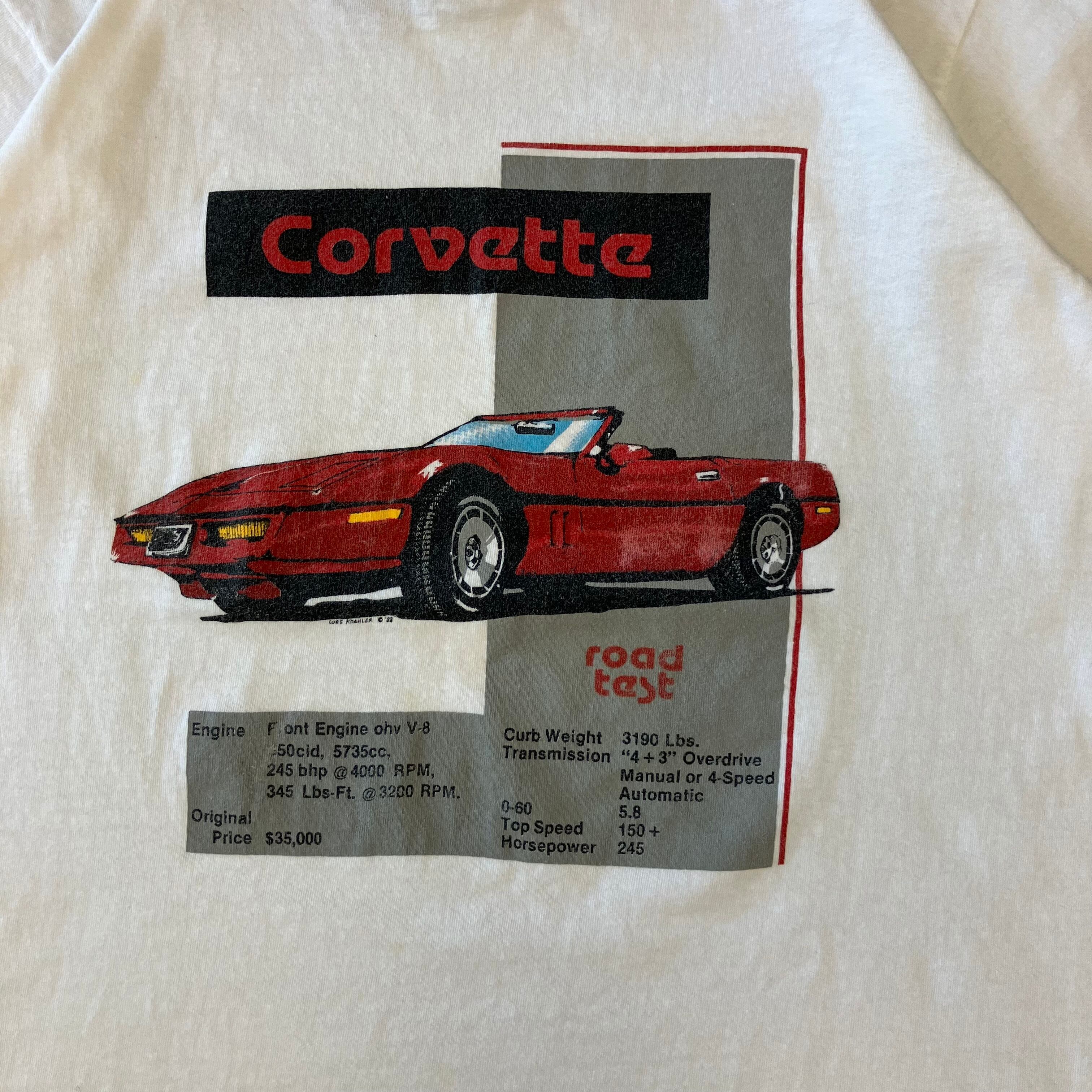 ONEITA オニータ 90s プリントTシャツ シボレー コルベット L No.2970