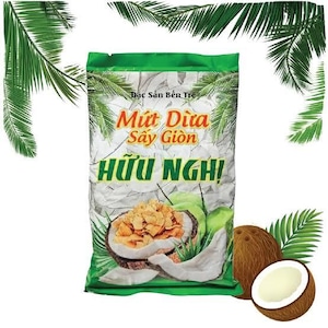 Mứt Dừa Sấy Giòn (ドライ　ココナッツ肉)-275g