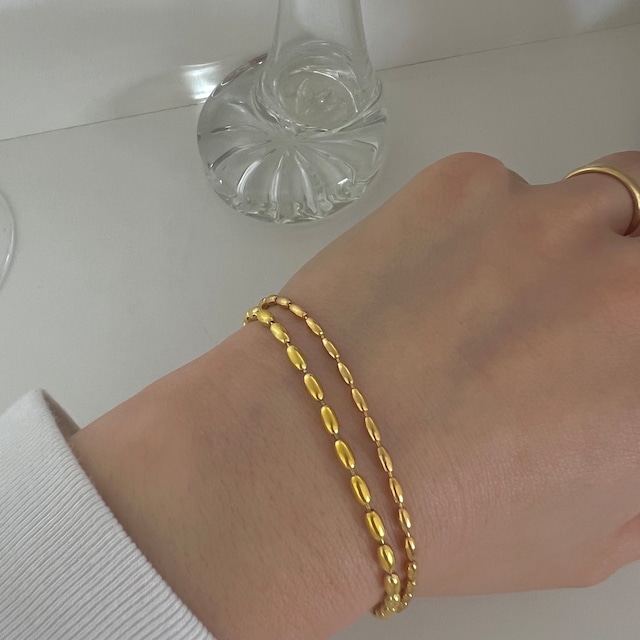 S925 tsubu bracelet 【silver/gold】  (B225)