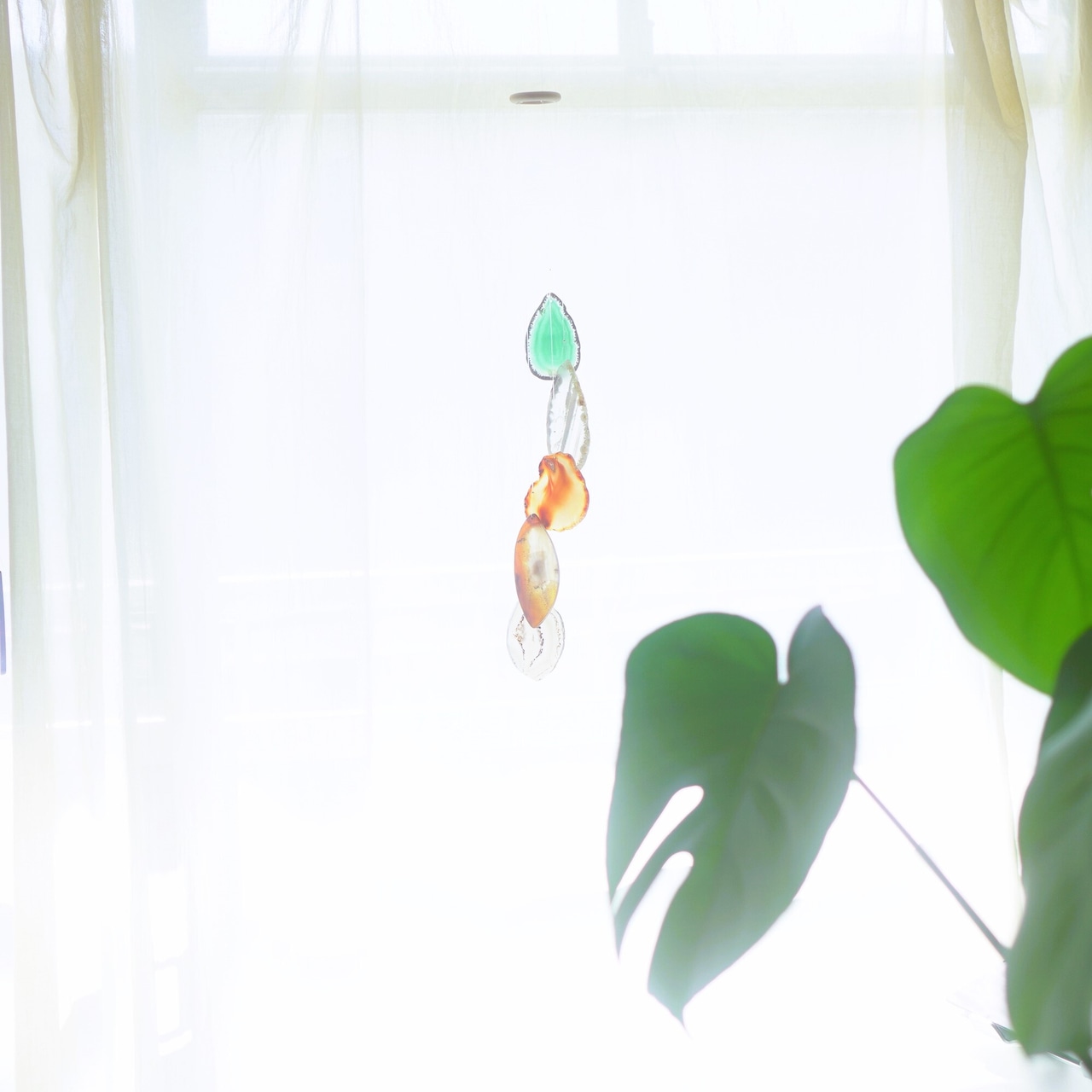 Apple Pie - アゲートヒーリングチャイム / Agate Sun Catcher Wind Chime 140