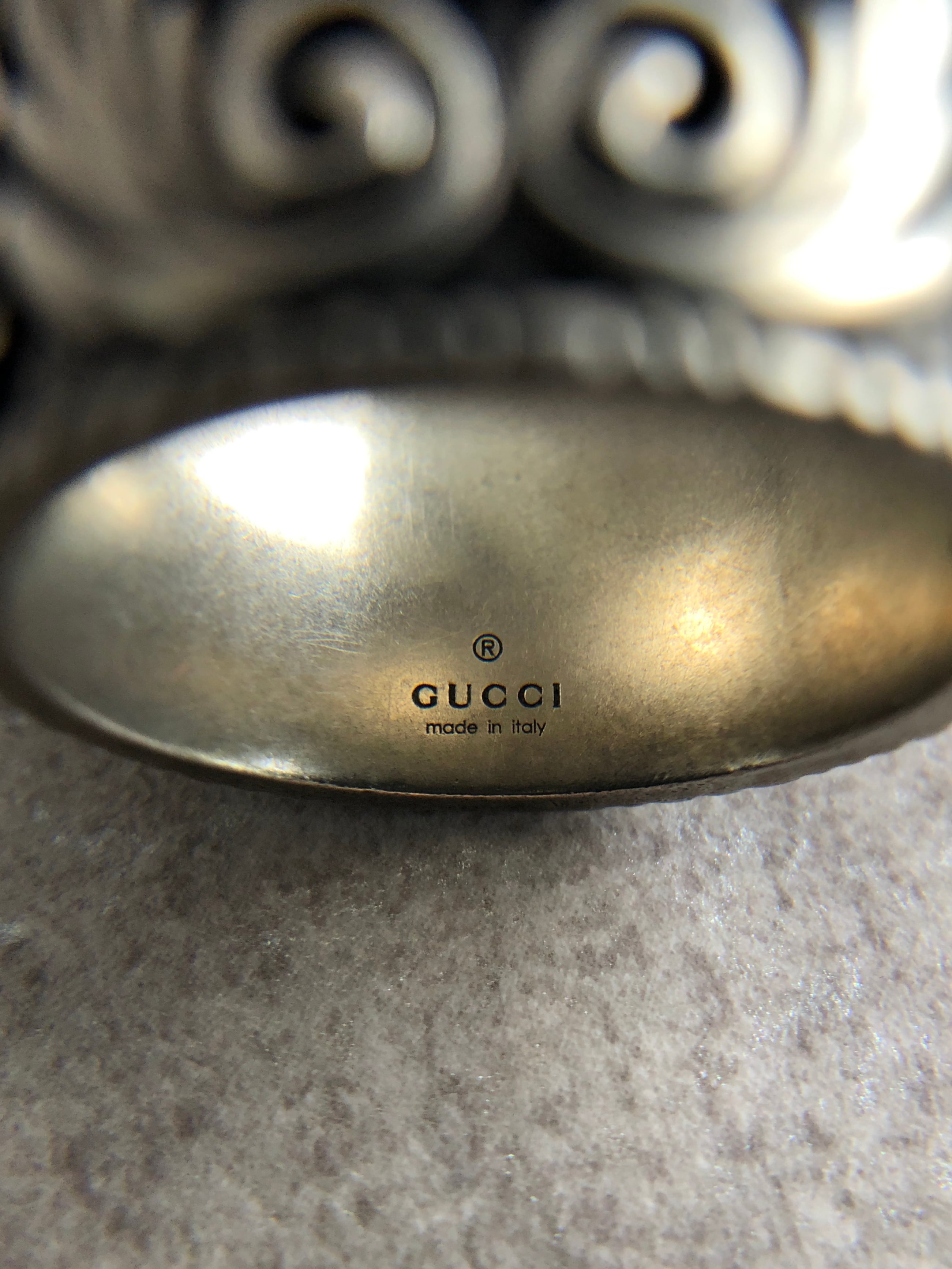 GUCCI グッチ 指輪 リング シルバー インターロッキング 925