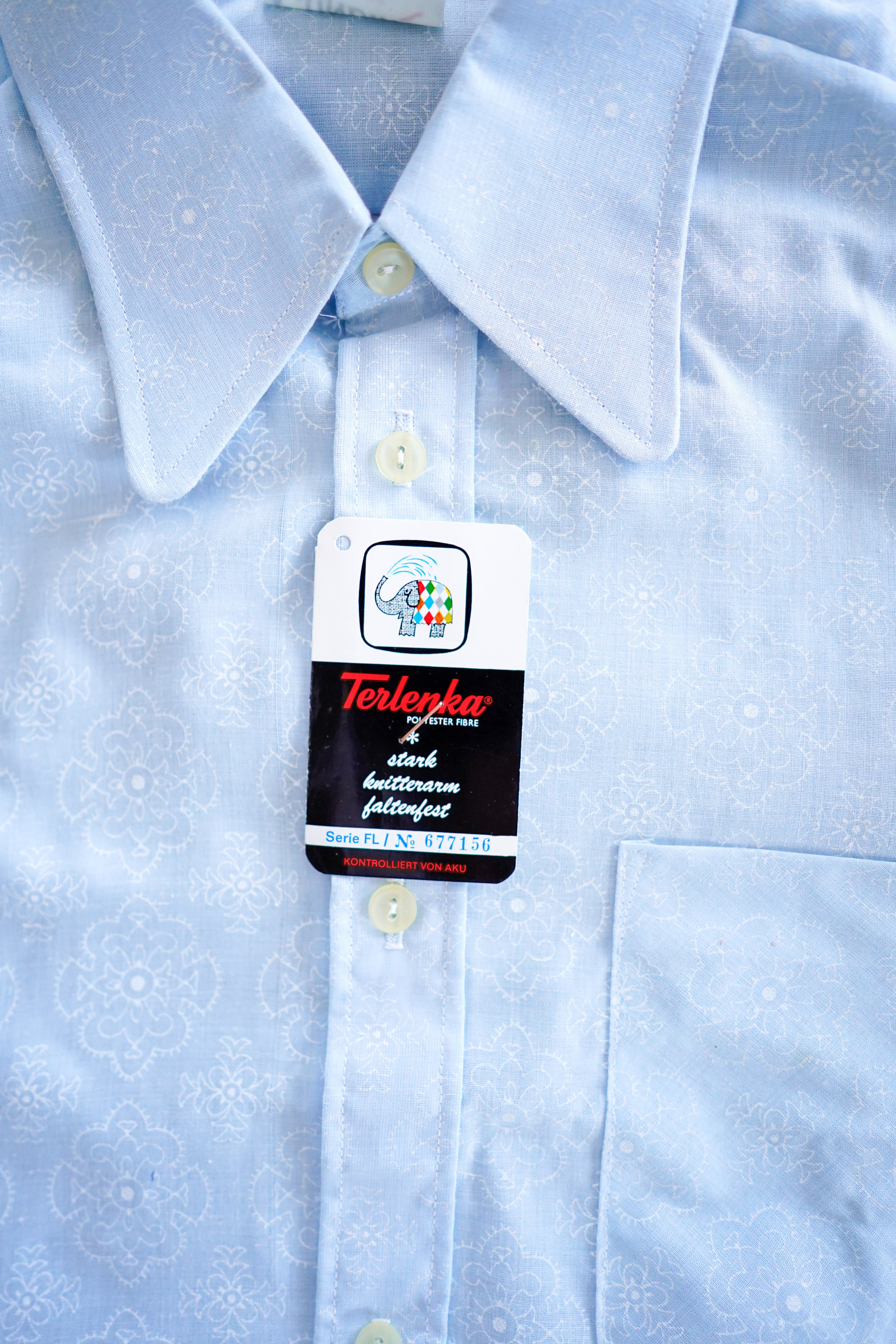 【1960s】"French Made, Dead Stock" Vintage Dress Shirt / 621