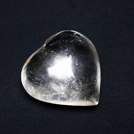 水晶 ハート置物 一点物 145-1562
