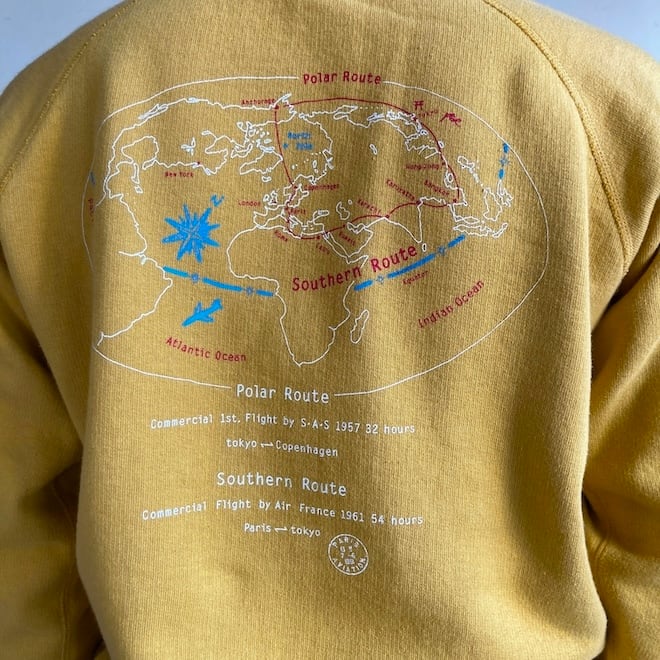 サイズ3+,5+ 裏起毛ロゴトレーナー 53C115 C柄 ポーラルート/サザン