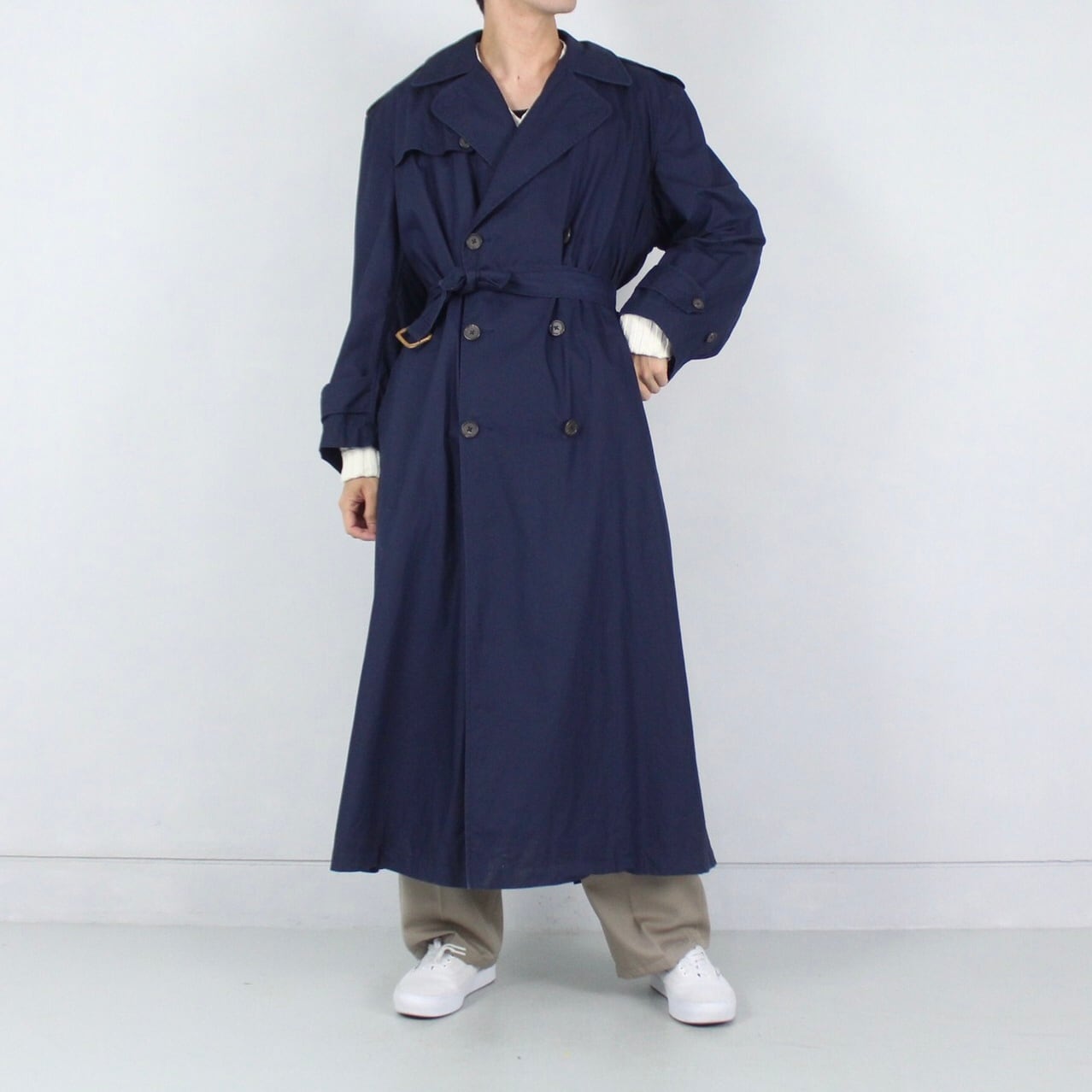 LAUREN RALPH LAUREN ネイビー トレンチコート