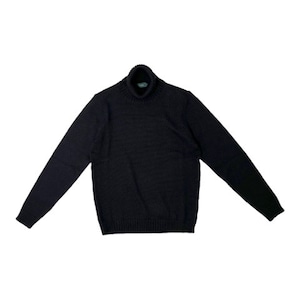 ZANONE(ザノ－ネ) 5gauge Wool Turtleneck Sweater/BLACK