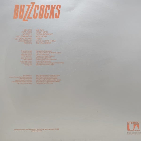 Buzzcocks / Another Music In A Different Kitchen [GP 583, GP-583] - 画像2