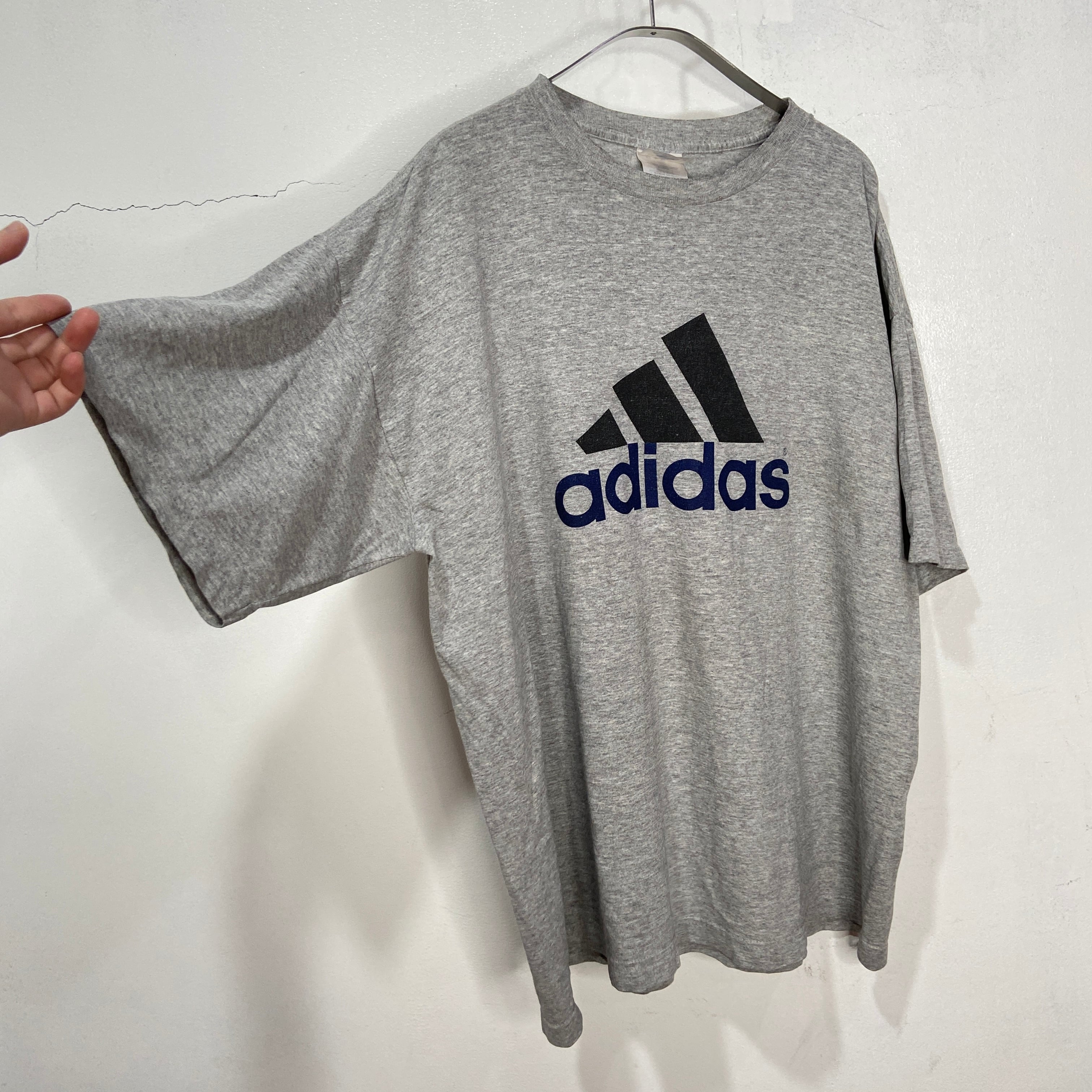 90s adidas アディダス パフォーマンスロゴTシャツ プリントT L | 古着 