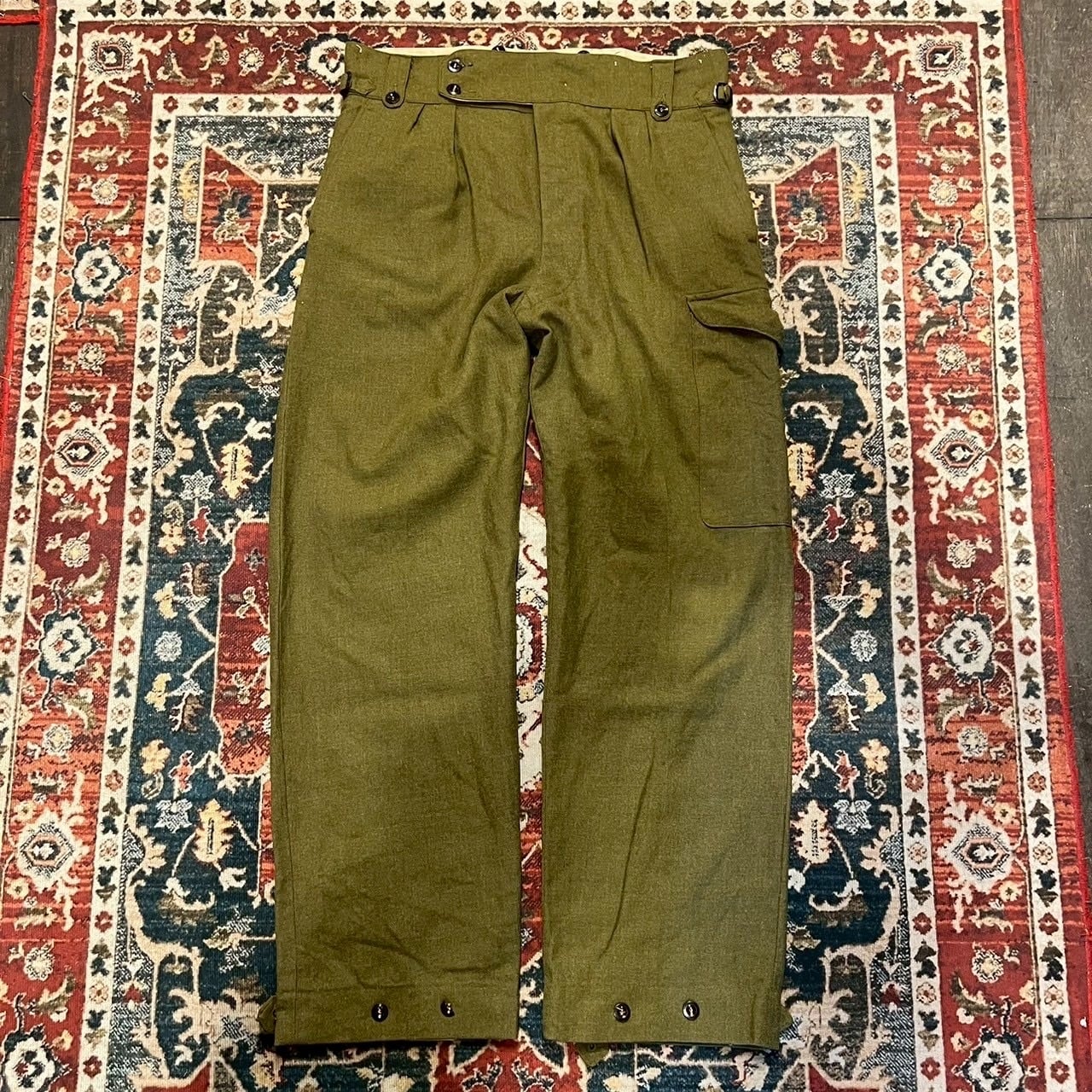 50s〜 スウェーデン軍 実物 CBV Swedish Army ウール パンツ W90cm