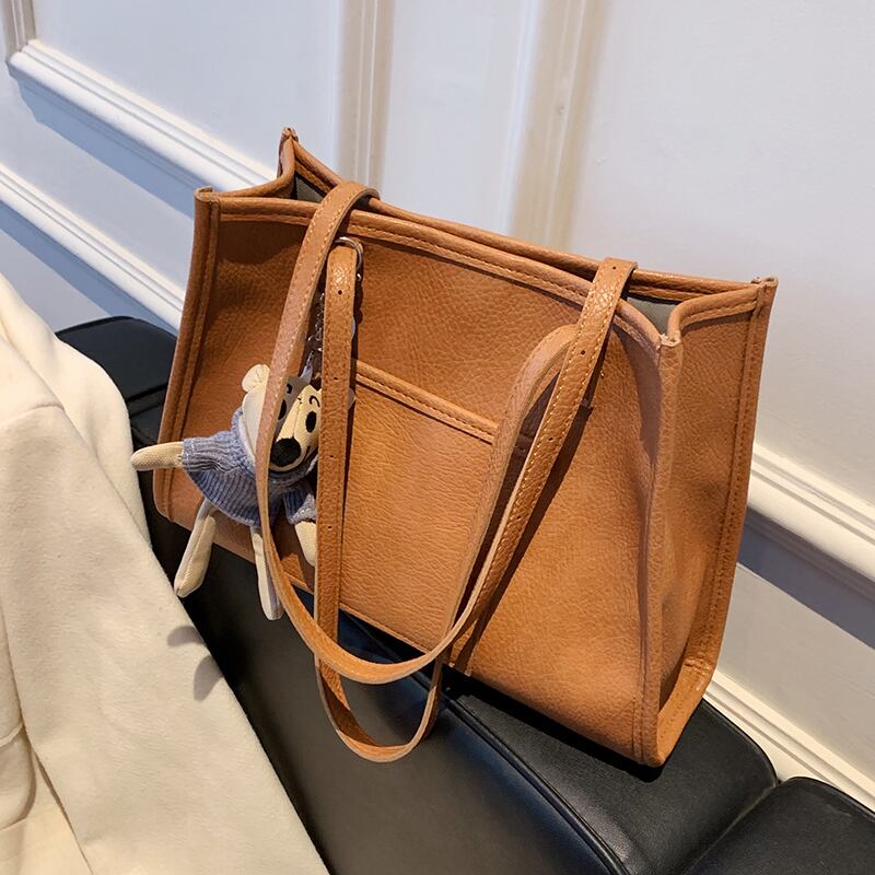 オータムウィンタースタンダードショルダーバッグ レトロ 秋物 冬物 トートバッグ 手作りハンドバック8035116318