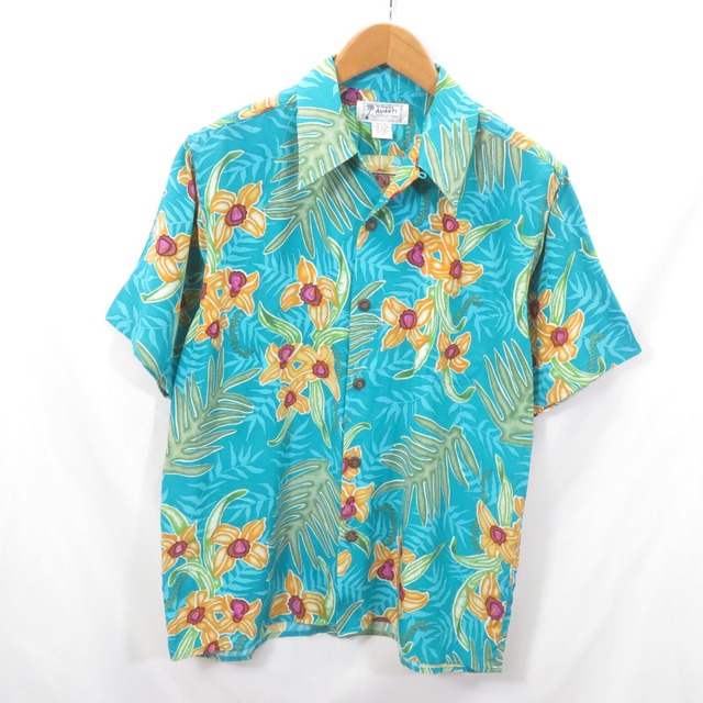AVANTI シルク アロハ ハワイシャツ sizeS/アヴァンティ　0704