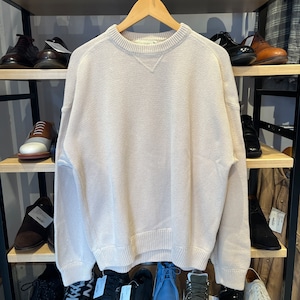 EDDIE BAUER COTTON SWEATER BEIGE L OLD