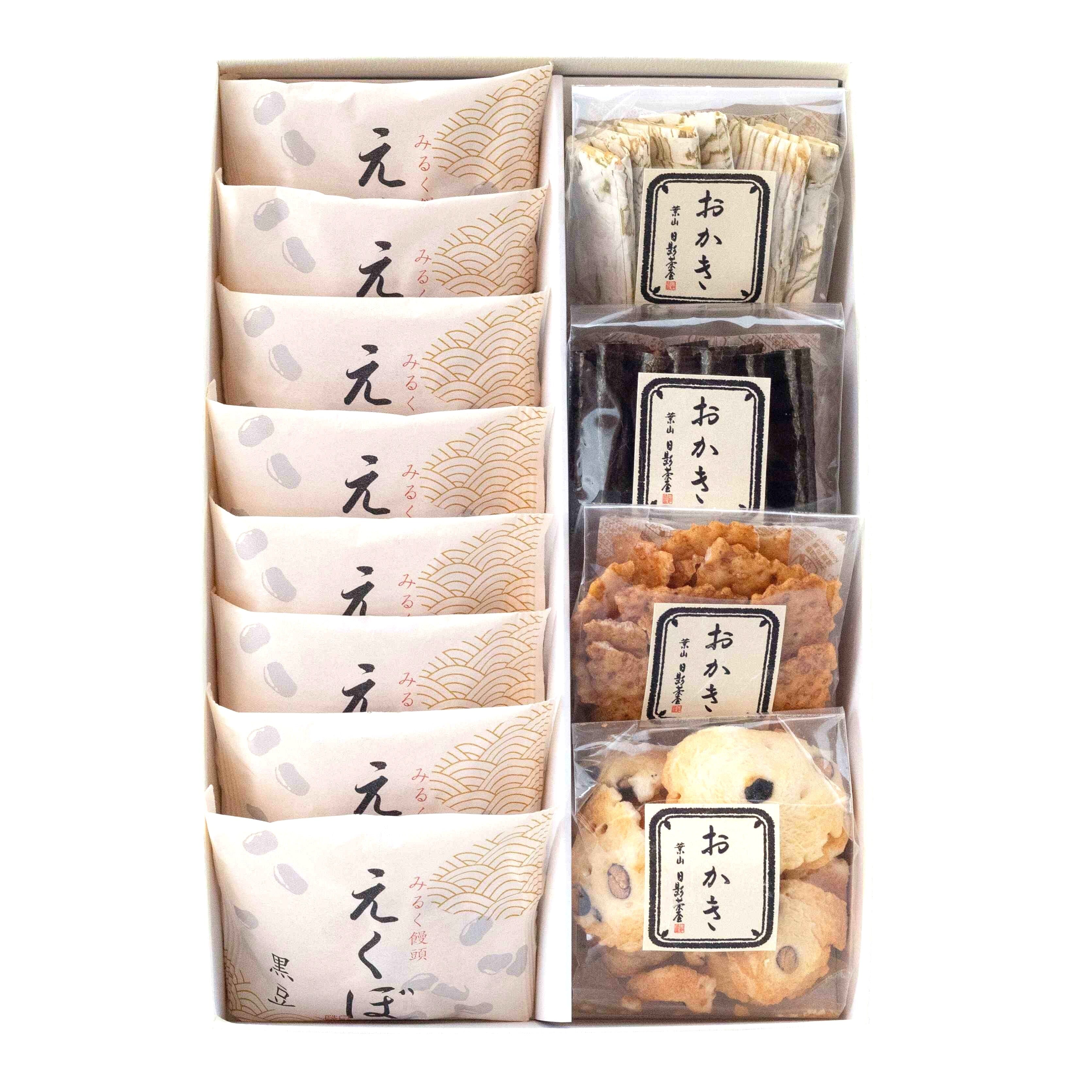 みるく饅頭えくぼ・おかき詰合せ12個入（EO-12） | 葉山 日影茶屋