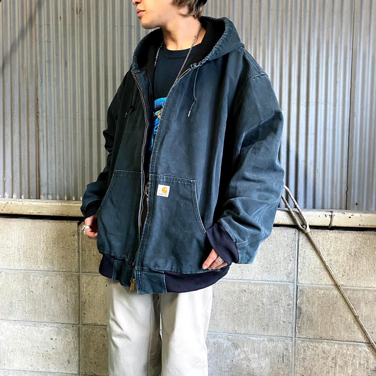 Patta × carhartt コラボ ワークジャケットS チョコアート 美品-