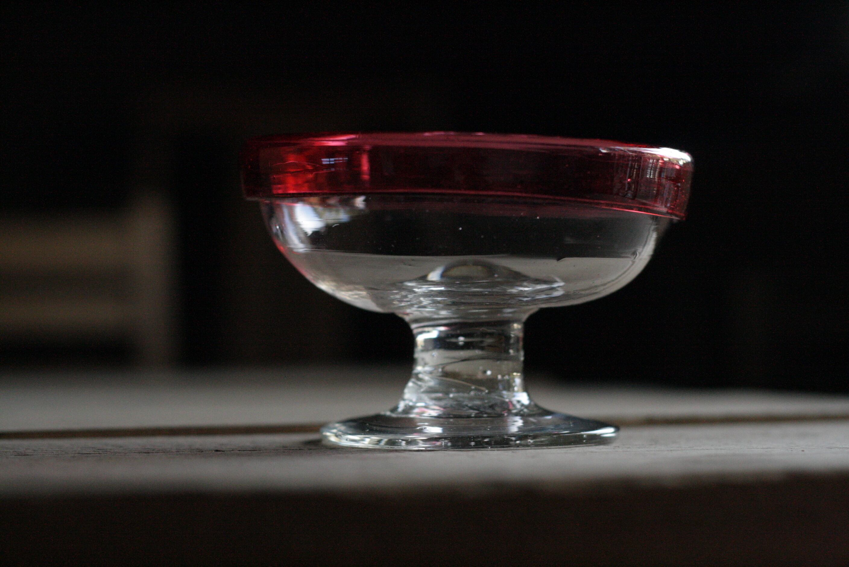 レトロな氷コップ《古道具 吹きガラス アンティーク アイスクリーム