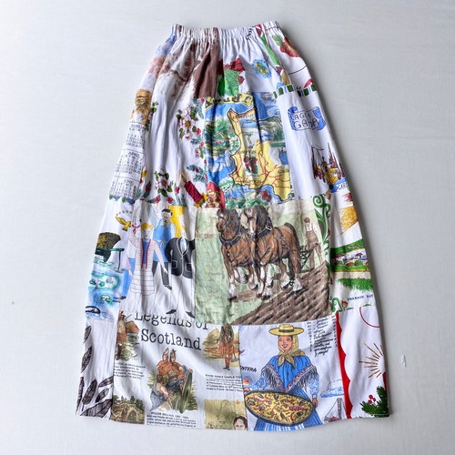 Vintage fabric patchwork remake pants