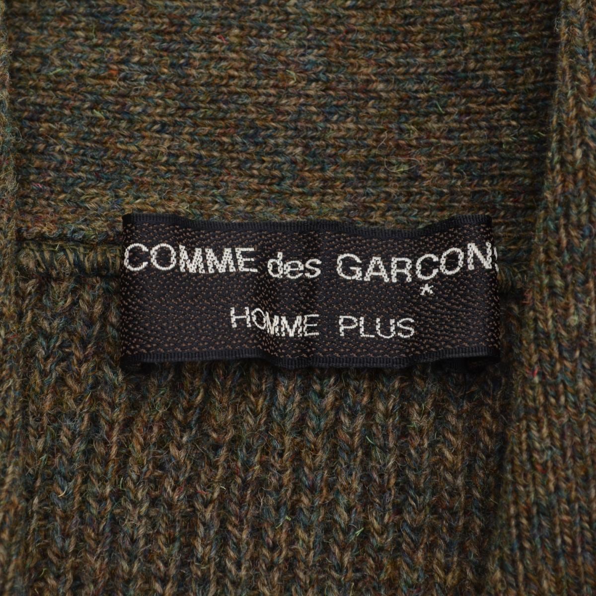 COMME des GARCONS HOMME PLUS / コムデギャルソン オム プリュス 80s ショールカラー ウールライン長袖ニットセーター  | カンフル京都裏寺店 powered by BASE