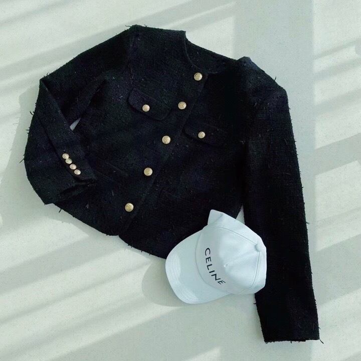 Tweed jacket /black (10月中旬頃発送予定) | moripon powered by BASE