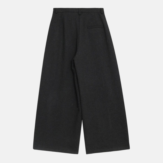 patch-pocket wide full-length pants　J00340