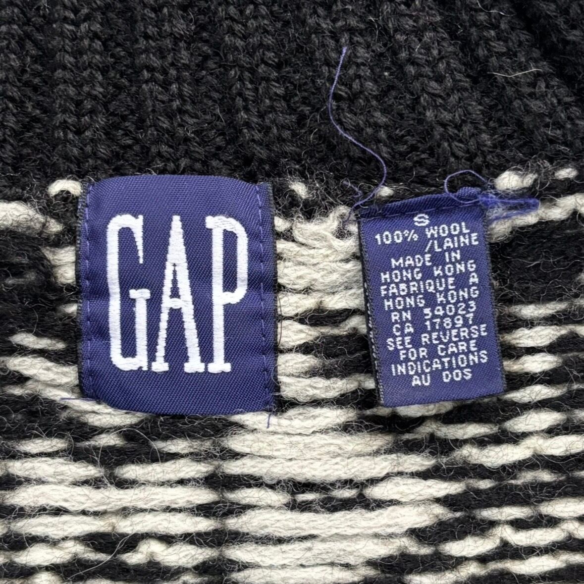 90s GAP Nordic Patterned Turtle Neck Wool Knit | PIXIE
