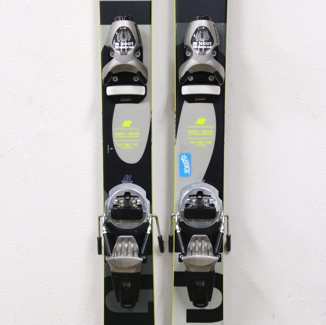 美品 ケーツー K2 SIGHT 169cm センター88mm ビンディング LOOK 