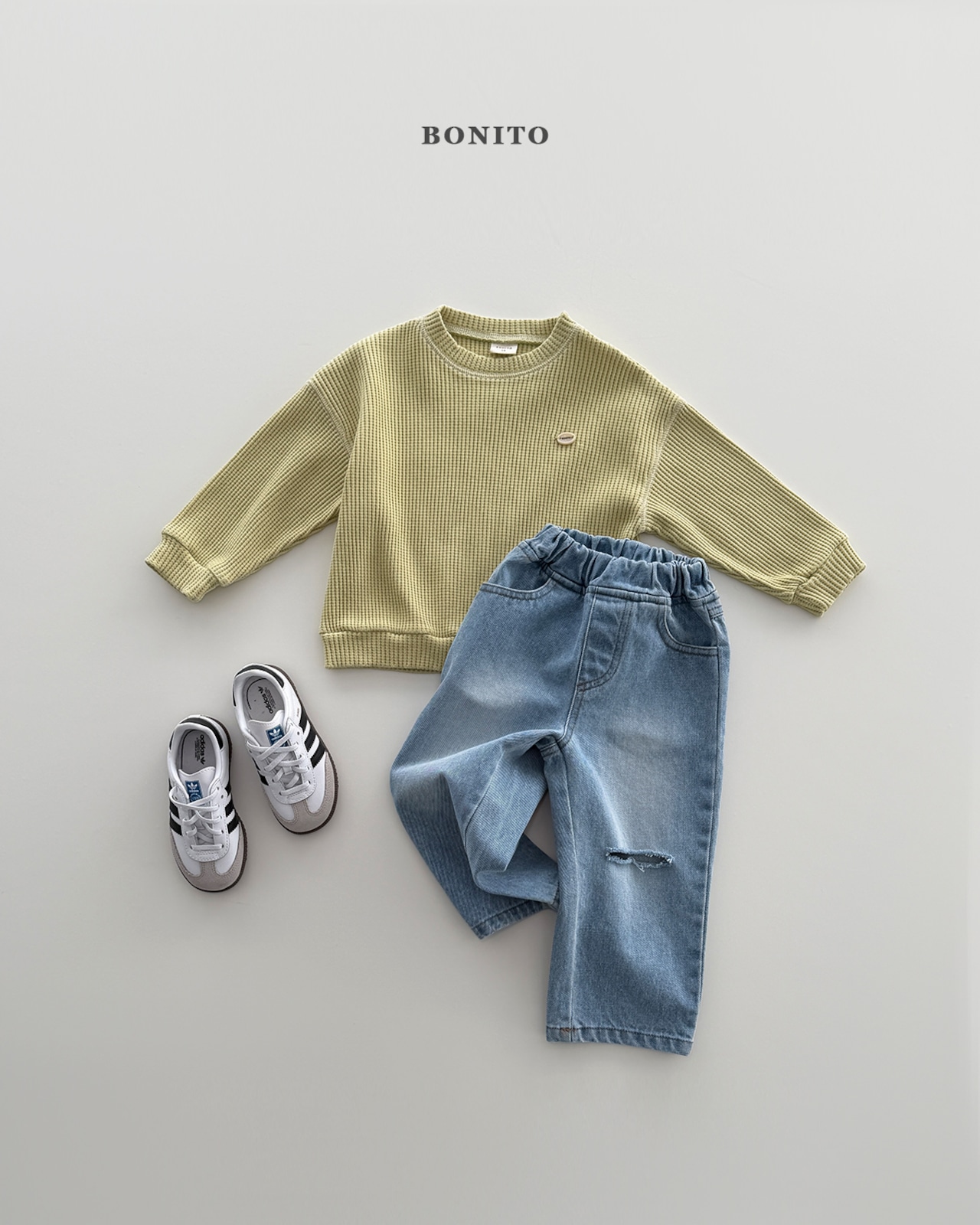BONITO 26/SS ワッフルガイトレーナー
