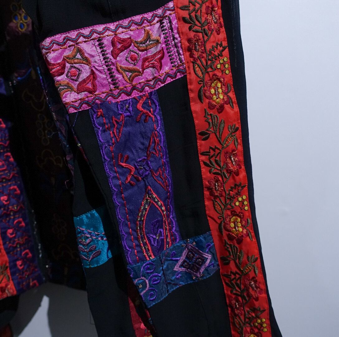 90s “CHICO'S” Various Embroidered & Sheer Patchwork Jacket | 古着