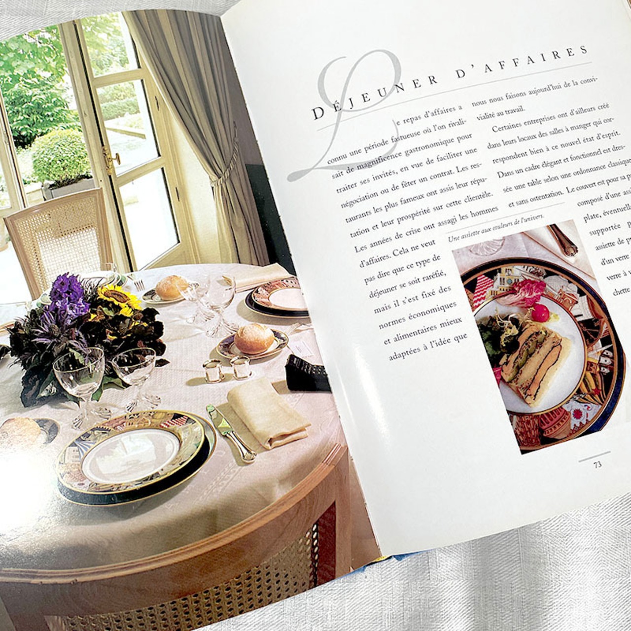 フランス古本　Invitation a la Table 　フランスのテーブルセッティング　 12psdi15