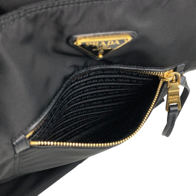 PRADA プラダ ハンドバッグ ブラック トライアングルロゴ ナイロン トートバッグ vintage ヴィンテージ オールド zahf6a