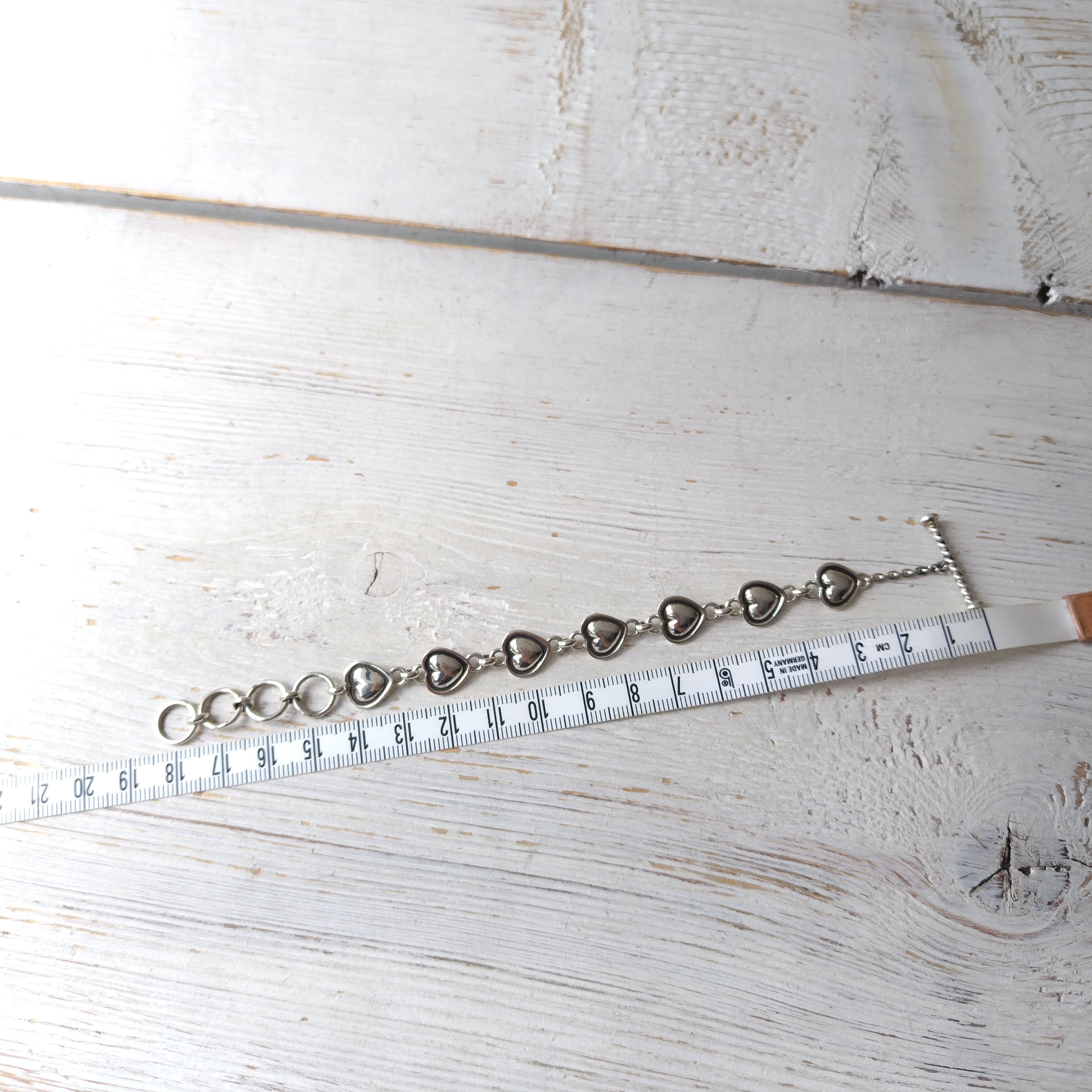 15cm〜18cm ナバホ Henry Mariano ハート シルバーブレスレット