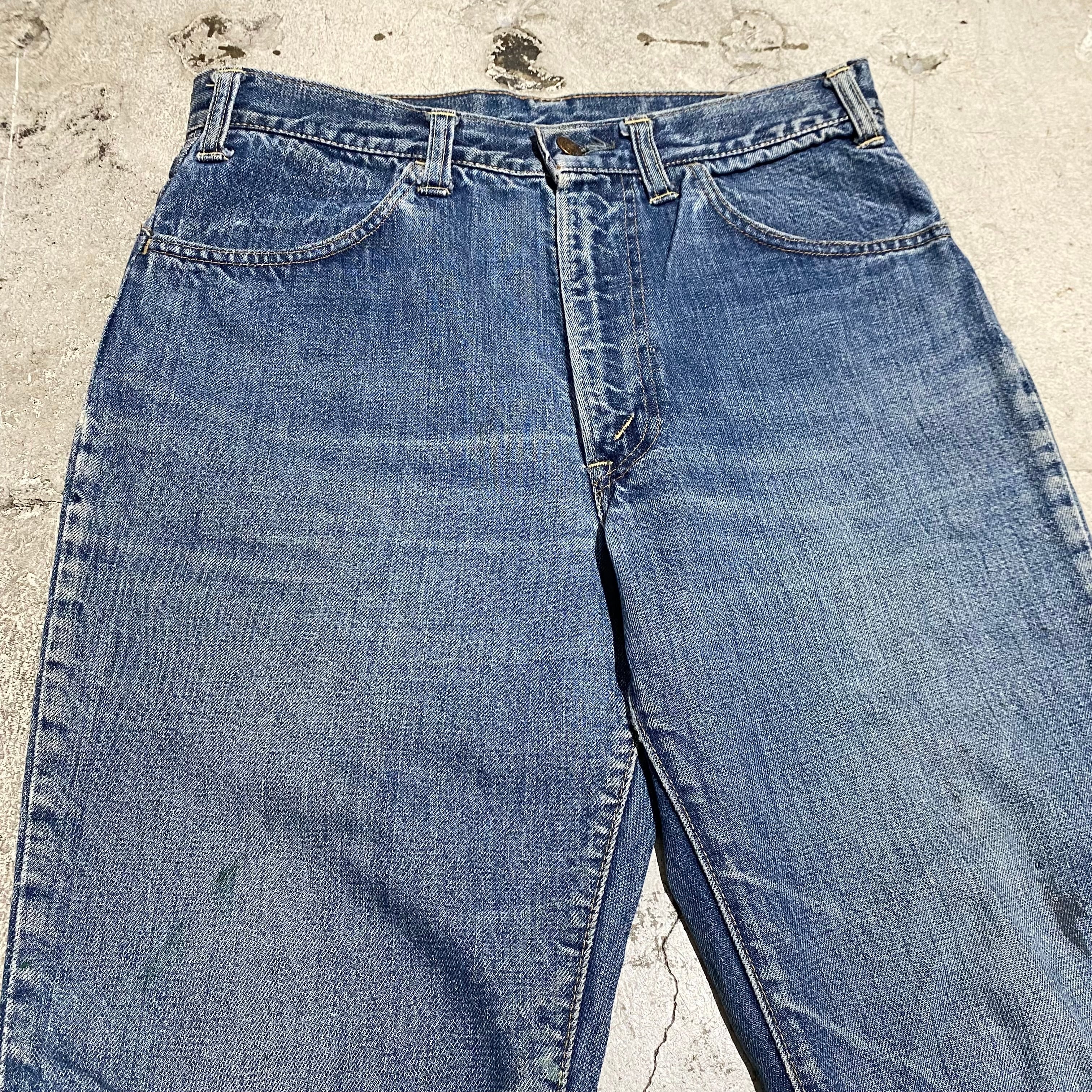 大特価!! 70s Levis bigE フレアデニム バンダナ柄 - パンツ