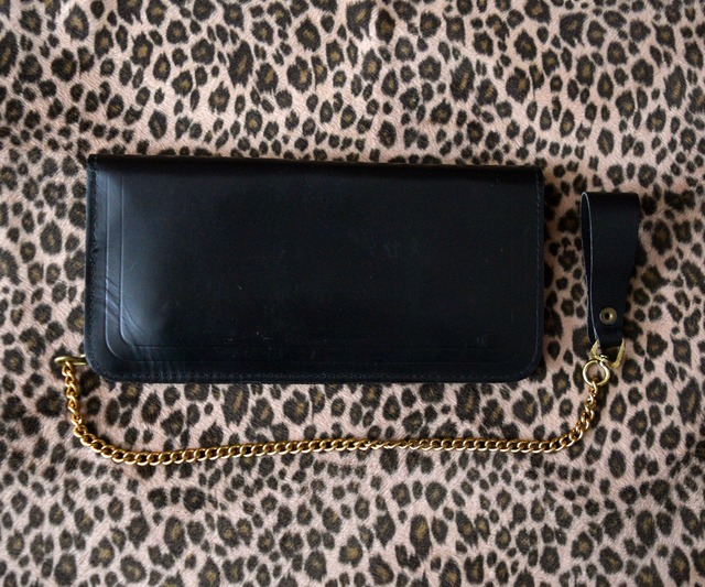 70s VINTAGE COWHIDE BIKER WALLET