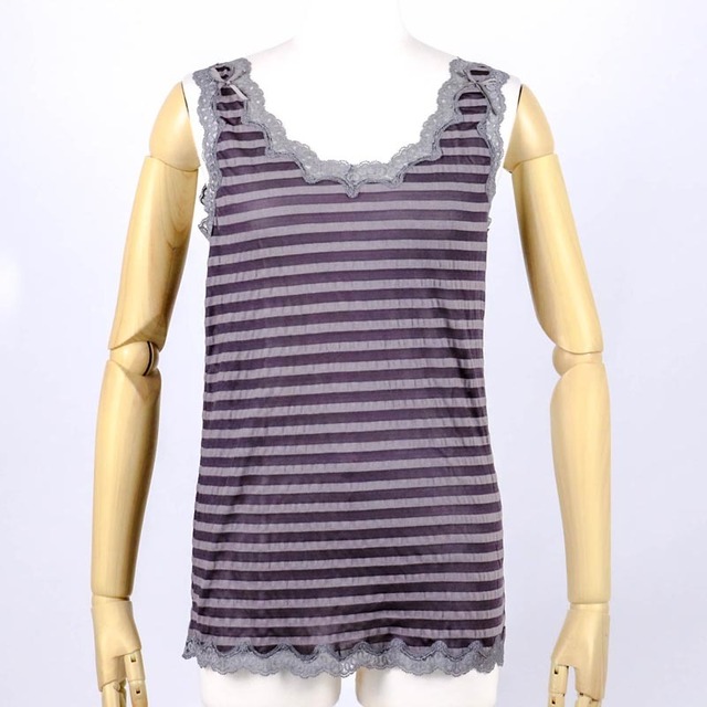 ランニング　下着　TUNIC【定番】サッカーボーダー　ランニングシャツ　グレー　フリーサイズ　9009-F