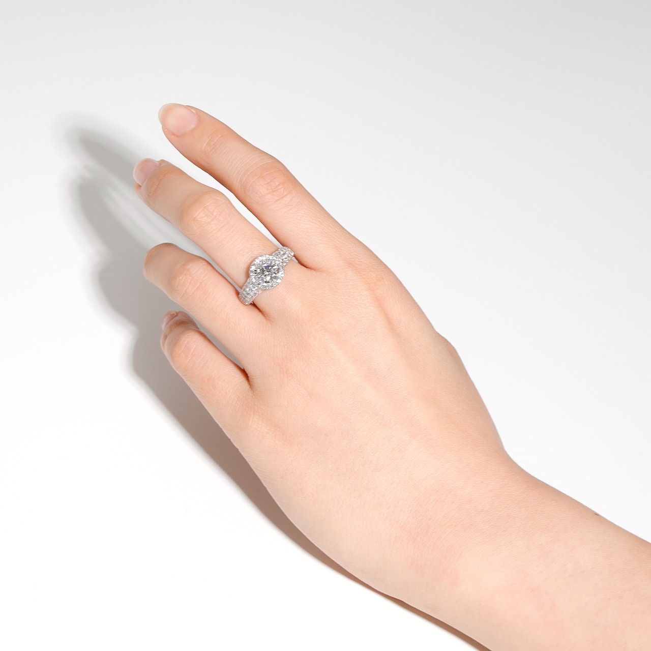 ダイヤモンド デザインリング pt950 / IF / D / 3EX / 1.000ct / 1.000ct
