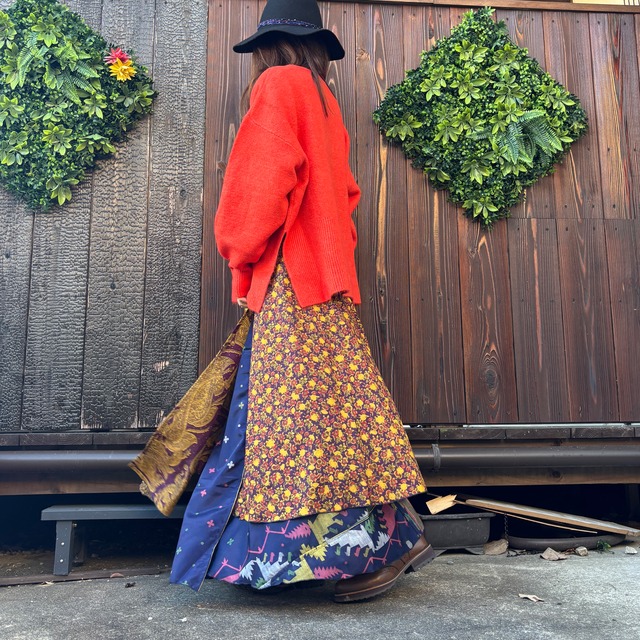 シルク巻きスカート1202